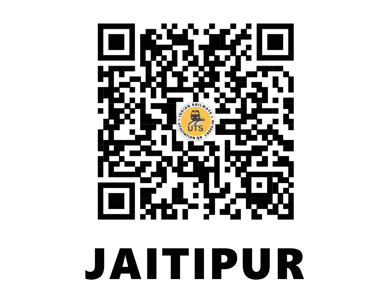 UTS QR Code for JAITIPUR - JTU (NR - UTTAR PRADESH)